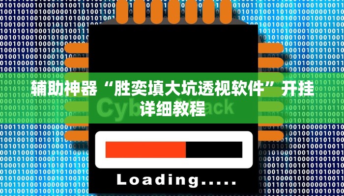辅助神器“胜奕填大坑透视软件”开挂详细教程