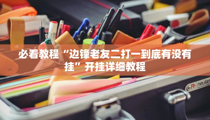 必看教程“边锋老友二打一到底有没有挂”开挂详细教程