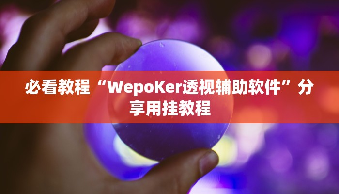 必看教程“WepoKer透视辅助软件”分享用挂教程 必看教程“WepoKer透视辅助软件”分享用挂教程