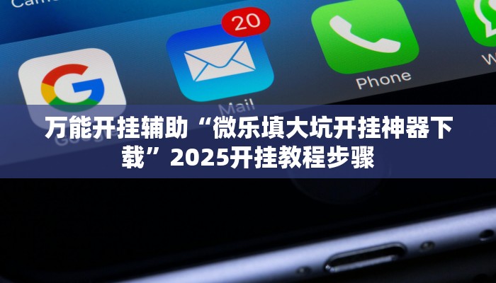 万能开挂辅助“微乐填大坑开挂神器下载”2025开挂教程步骤 万能开挂辅助“微乐填大坑开挂神器下载”2025开挂教程步骤