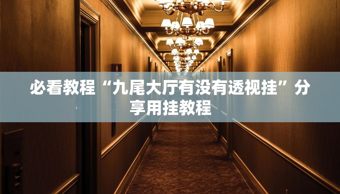 必看教程“九尾大厅有没有透视挂”分享用挂教程 必看教程“九尾大厅有没有透视挂”分享用挂教程