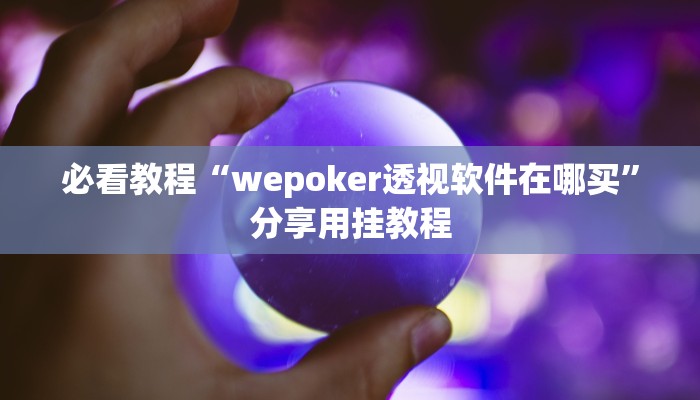 必看教程“wepoker透视软件在哪买”分享用挂教程