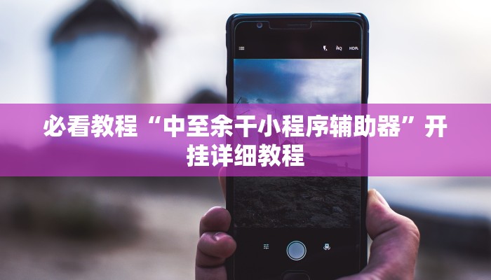 必看教程“中至余干小程序辅助器”开挂详细教程