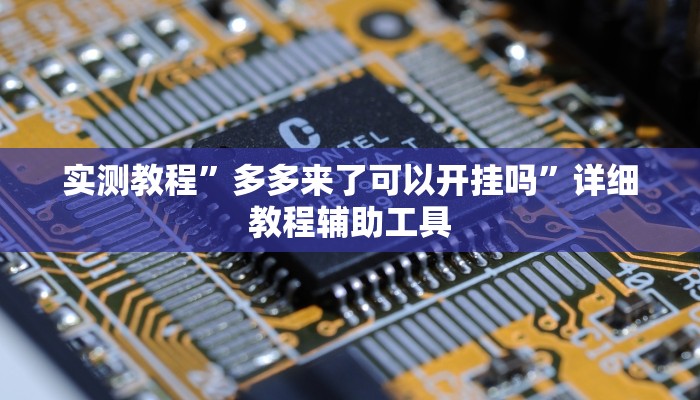 实测教程”多多来了可以开挂吗”详细教程辅助工具