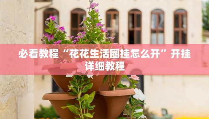 必看教程“花花生活圈挂怎么开”开挂详细教程