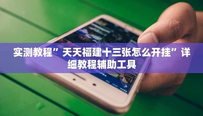 实测教程”天天福建十三张怎么开挂”详细教程辅助工具