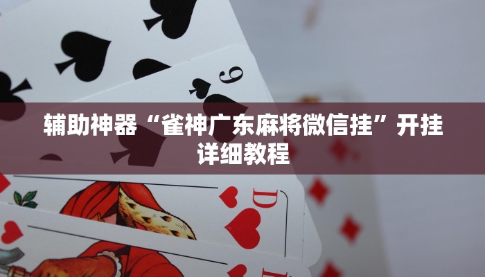 辅助神器“雀神广东麻将微信挂”开挂详细教程