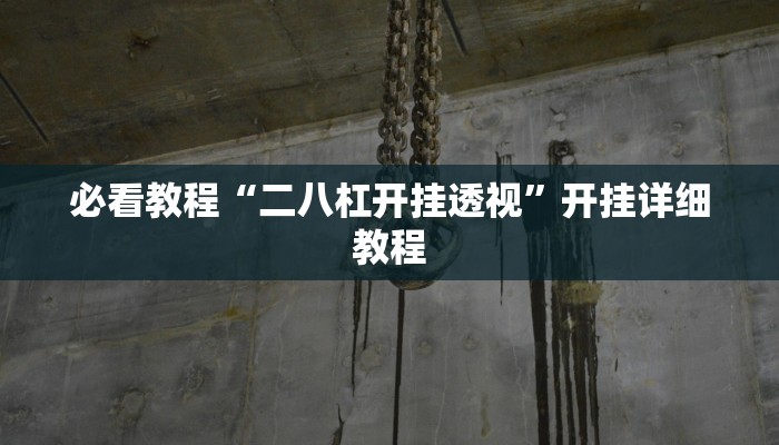 必看教程“二八杠开挂透视”开挂详细教程 必看教程“二八杠开挂透视”开挂详细教程